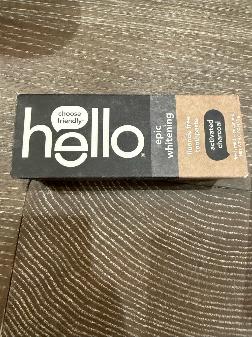 NWT hello Epic Whitening Activated Charcoal Toothpaste